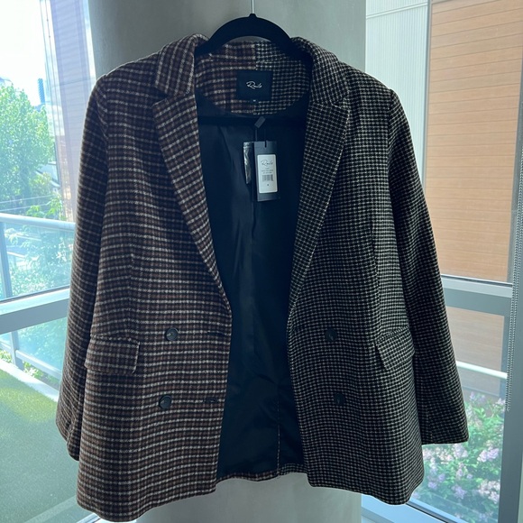 Rails Two-Tone Wool Blend Blazer in M - Picture 4 of 6